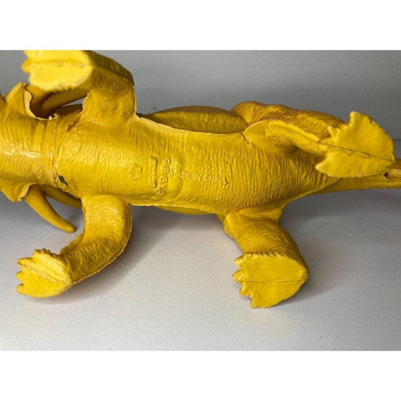 Vintage Imperial Dinosaur Toy Styracosaurus Figure 10.5" 1985 Rubber Dino - Picture 7 of 8